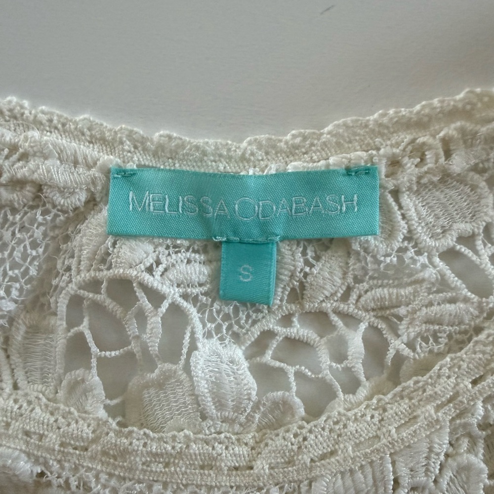 Melissa Odabash Ivory Crochet Lace Maxi Coverup - Picture 3 of 3